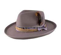 Zktfyshk Chapeau Fedoras en bois respirant avec bords roulés Chapeau jazzy pour homme et femme Accessoires de tête uniques Cosplay Fête