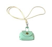 Zktfyshk Collier coloré en cuir PU avec pendentif pour femme, inspiré du printemps, longue sangle de cou avec des teintes dopamines, Pendant: 5.5*3.6cm, Cuir
