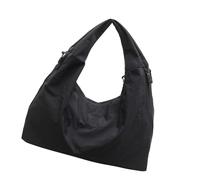 Zktfyshk Crescents Sac à bandoulière pour femme Joli sac à main sous le bras en nylon avec fermeture éclair pour femme, Noir