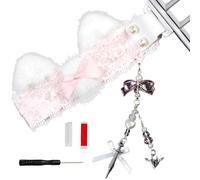 Zktfyshk Décoration de touches en dentelle avec enchantements amovibles pour PC, ordinateur portable, décoration de touches à courant continu