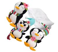 Zktfyshk Décoration d'escalier de Noël en peluche avec motif pingouins antidérapants pour les maisons de vacances