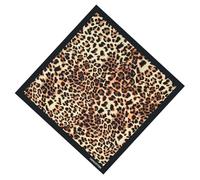 Zktfyshk Décorations de vêtements, 53,3 cm, motif léopards, bandana pour femme, turban carré, foulard coloré, Image de référence des couleurs, 54*54CM