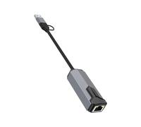 Zktfyshk Deux ports USB A Type C vers RJ45 Gigabit Adaptateurs Détection automatique Pas besoin de pilote Portable pour les jeux de bureau Voyage Plusieurs adaptateurs USB Ethernet
