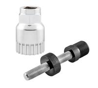 Zktfyshk Douilles de pédalier en aluminium de qualité professionnelle, outil de démontage de pédalier robuste pour réparation de vélo de route et de VTT Outil de fixation de pédalier en alliage