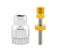 Zktfyshk Douilles de pédalier en aluminium de qualité professionnelle, outil de démontage de pédalier robuste pour réparation de vélo de route et de VTT Outil de fixation de pédalier en alliage