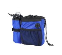 Zktfyshk Équipement de dressage pour animaux de compagnie - Pochettes montées sur la taille - Distributeur de rouleaux de sacs à déchets intégrés - Accessoire de marche en polyester - Pochette