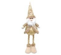 Zktfyshk Figurine de Noël extensible dorée pour décoration de maison de vacances et fêtes de festival