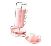 Zktfyshk Fit Green Ensemble tasse et plat en céramique 237 ml, substance non mortelle, seize cents boissons chaudes et froides, idéal pour un usage quotidien