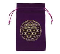 Zktfyshk Flower of Life Sac de rangement pour cartes Oracle Sac de divination Sacs à bonbons Protège des cadeaux pour enfants Publicité
