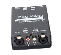 Zktfyshk Isolateur de son professionnel à 2 voies avec filtre de bruit actuel et microphone à la terre, installation facile, suppression du bruit