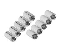 Zktfyshk Jeu de douilles courtes métriques professionnelles 6 pans de 4 mm à 14 mm pour réparation