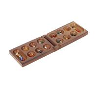 Zktfyshk Jeu de logique d'échecs en bois interactif familial avec étui de rangement, texture bois pour enfants, exercices cérébraux, jeu de céréales amusant et sûr