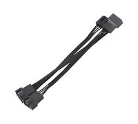 Zktfyshk Le cordon répartiteur PWM robuste à 4 broches prend en charge 3 ventilateurs 3 broches/4 broches pour une meilleure circulation de l'air et une gestion thermique organisée dans l'adaptateur