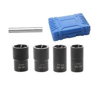Zktfyshk Lot de 5 extracteurs d'écrous endommagés avec motif spirales pour boulons arrondis rouillés
