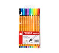 Zktfyshk Marqueurs artistiques de 0,4 mm avec pointe en nylon pour esquisses professionnelles, journal, activités en salle de classe, stylo à base d'eau pour dessin