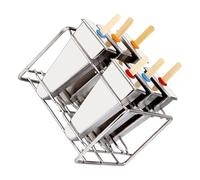 Zktfyshk Moules à glace pratiques en acier inoxydable avec bâton pour la durabilité et la fabrication de collations