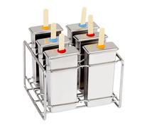 Zktfyshk Moules à glace pratiques en acier inoxydable avec bâton pour la durabilité et la fabrication de collations