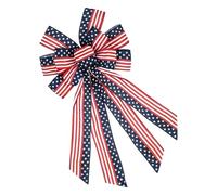Zktfyshk Nœuds en ruban fabriqués à la main pour le jour de l'indépendance pour décorations de fête patriotique, fournitures artisanales, célébration nationale