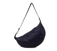 Zktfyshk Petit sac à bandoulière en forme de demi-lune avec plusieurs poches, sac à bandoulière, sacs à boulettes souples, bleu, As shown in the figure