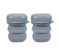 Zktfyshk Porte-savon pliable multifonction en silicone pour shampooing, lotion, organisateur de salle de bain - 2 porte-savon pliables