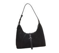 Zktfyshk Sac à bandoulière pour femme, joli sac à main Hobos en forme de croissant décontracté avec sangle réglable, cadeau, Noir