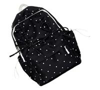 Zktfyshk Sac à dos en nylon de grande capacité pour lycée, étudiants, sac d'école avec compartiment pour ordinateur portable et poches latérales, Noir , Width 26 x Height 36cm