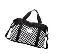 Zktfyshk Sacs de voyage ergonomiques avec manchon de bagage pour les voyages courts pratiques en tissu Oxford imperméable organisateurs de bagages, blanc, 46x16x32