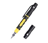 Zktfyshk Tournevis de poche 4 en 1 en forme de stylo portable multifonction double extrémité tournevis magnétique