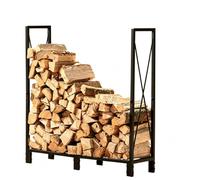 zktoermn Abri Bûches,Porte-bûches Métal Pour Intérieur Et Extérieur | Range-bûches robuste extensible, stockage sécurisé du bois de chauffage pour cheminée