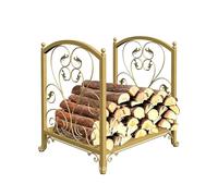 zktoermn Porte-bûches Métal,Porte-bûches Métal Pour Intérieur Et Extérieur | Range-bûches Robuste Extensible, Stockage Sécurisé Du Bois De Chauffage Pour Cheminée