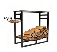 zktoermn Porte-bûches, Porte-bûches Métal Pour Intérieur Et Extérieur | Range-bûches robuste extensible, stockage sécurisé du bois de chauffage pour cheminée