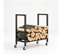zktoermn Support Bûches,Porte-bûches Métal Pour Intérieur Et Extérieur | Range-bûches Robuste Extensible, Stockage Sécurisé Du Bois De Chauffage Pour Cheminée