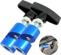 ZKTOOL 2 pièces Pince de Support de Levage, avec Protection de Noyau en Laiton, Outil d'Écartement de Bougie d'Allumage de 14 mm, Pince de Support de Capot et Étrier de Bougie d'Allumage Outil 2 en 1