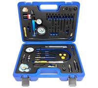 ZKTOOL 46PCS Testeur de Compression de Cylindre de Moteur Essence Diesel | Kit de Test de Perte de Pression. Pour Moteurs HDI TDCi et Injecteur-Pompe. Universel pour Voitures Camions et Motos