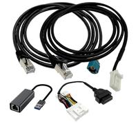 ZKTOOL Câble de Diagnostic, Compatible avec Tesla Model S 3 X Y, Support de Réparation OBD, Remplacement pour 1137658-00-C, 1013230-00-A, Adaptateur RJ45 à OBD II