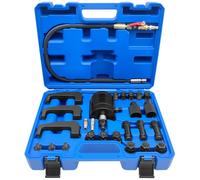 ZKTOOL Kit d'extraction d'injecteur diesel pneumatique 24 pièces, kit d'outils de retrait d'injecteur diesel à vibrations d'air, avec 19 adaptateurs, connecteurs US EU et poignée manuelle, convient
