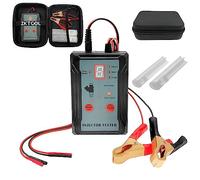 ZKTOOL Testeur d'Injecteur de Carburant pour Voiture, 2 Adaptateurs de Nettoyage de Buse, 8 Modes d'Impulsion, Sortie d'Alimentation 12 V/5 V, Kit de Bricolage Outils de Nettoyage de Voiture