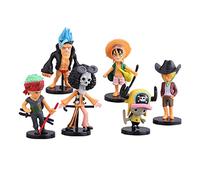 ZKTSRY Anime One Piece Action Figure, 6pcs One Piece gâteau Topper, Action Toys Figure Toy, gâteau Topper Anniversaire gâteau décoration Anime Ninja thème poupée