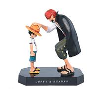 ZKTSRY Figurine d'action One Piece Shanks Touching Luffy - Modèle de figurine d'action - Décoration de gâteau d'anniversaire - Figurine de poupée sur le thème de l'anime Ninja