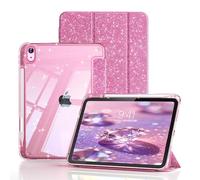 ZKTUYU Étui à paillettes pour iPad 10ème génération 10,9" 2022 et iPad 11ème génération A16 2025 avec porte-stylo - Coque de protection transparente à paillettes anti-chocs arrière brillant et mise en