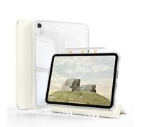 ZKTUYU Étui hybride pour iPad Air 11" M3/M2 (2025/2024), iPad Air 5/4 (10,9", 2022/2020, 5e/4e génération) avec porte-stylo, couvercle amovible 2 en 1 avec coque arrière transparente transparente