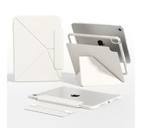 ZKTUYU Étui pour iPad 10e génération 10,9" 2022 et iPad 11e génération A16 2025 avec porte-stylo - Couverture amovible, coque résistante aux chocs, support multi-angles en forme de K, veille/réveil