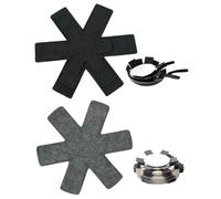 ZKUNL Ensemble de 12 protège-casseroles en feutre (38/35/26 cm), tapis antidérapants et isolants thermiques pour ustensiles de cuisine, protège les meubles et prolonge la durée.