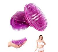 ZKUNL Lot De 2 Brosses De Massage Méridiennes En Silicone Gel Plastique Violet Soin Du Corps Relaxation Soins Énergétiques Anti Douleurs