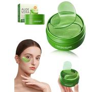 ZKUNL Patch Yeux Collagene et Acide Hyaluronique, 60 pièces patch anti cernes,patch aloe vera yeux a Éclaircir cernes sous les yeux, reutilisable patchs pour les yeux contre Poches Puffiness,Rides