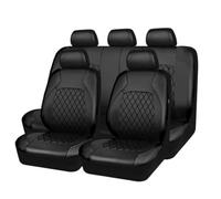 ZKUZKA 9Pcs Ensembles De Housses De SièGe Voiture pour Peugeot 308 2007-2013 Phase 1, Confortable Respirant Nonslip Protection Interieu Accessoir,A-Black