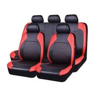 ZKUZKA 9Pcs Ensembles De Housses De SièGe Voiture pour Renault Laguna Coupe 2008-2015, Confortable Respirant Nonslip Protection Interieu Accessoir,D-Red