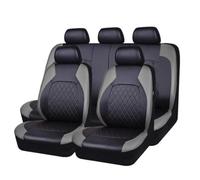 ZKUZKA 9Pcs Ensembles De Housses De SièGe Voiture pour Volkswagen Touareg 2003-2010, Confortable Respirant Nonslip Protection Interieu Accessoir,C-Grey