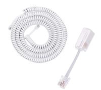 Zkydhbd 1 ensemble pivotant à 360 degrés cordon RJ9 Landline Combiné Cordon Cordon Téléphone Combiné Démêlant