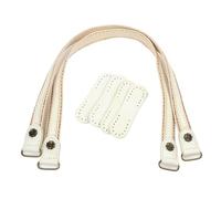 Zkydhbd 1 paire de poignées de sac en cuir synthétique doux et confortable, idéales pour coudre sur les mains et les épaules, blanc, One Size